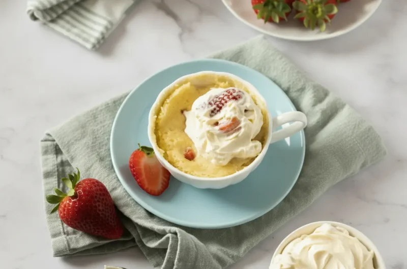 Easy Strawberry Shortcake Mug Cake: A 5-Minute Summer Dream