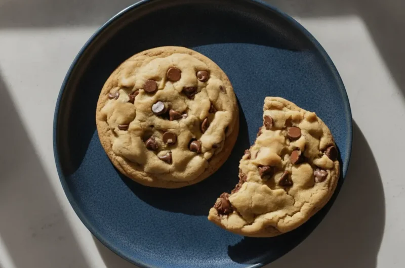 Two Huge Chocolate Chip Cookies: The Ultimate Small Batch Morning Treat