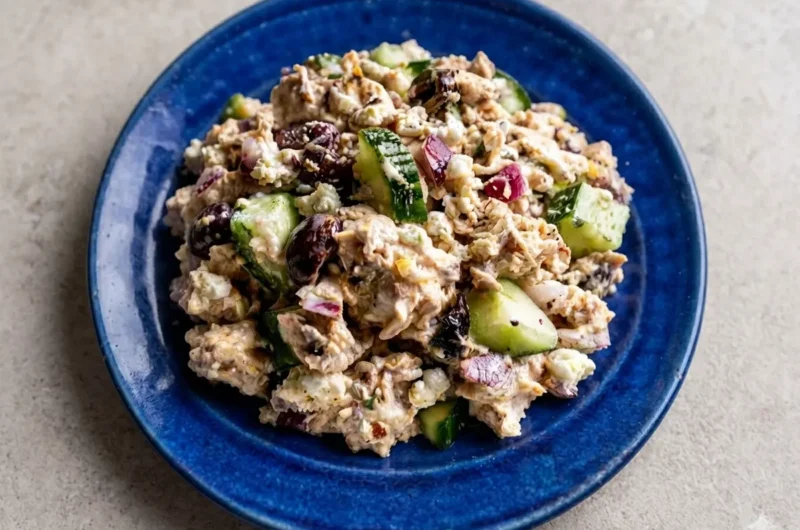 Keto Mediterranean Chicken Salad (Easy & Creamy)
