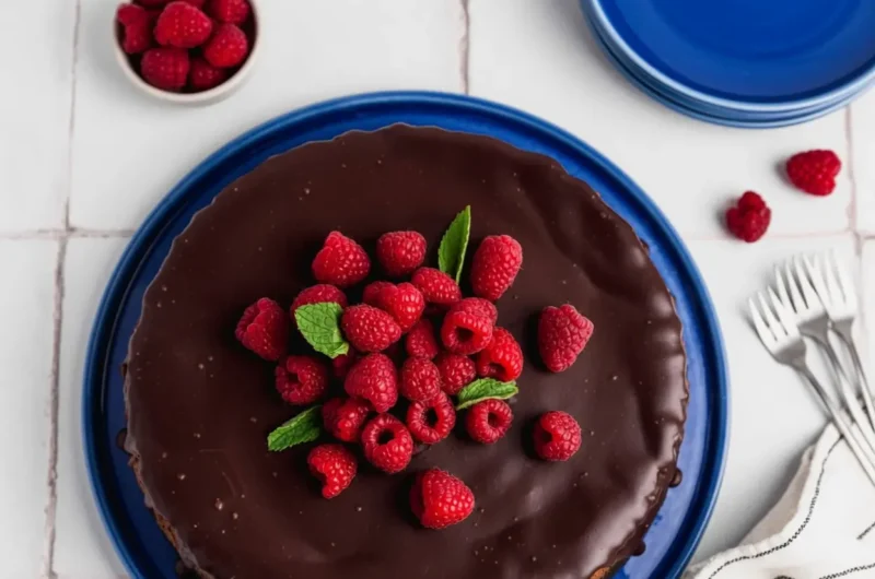Decadent Triple Chocolate Cheesecake with Chocolate Ganache